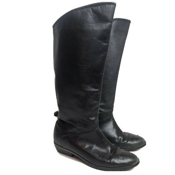 santana canada black leather boots